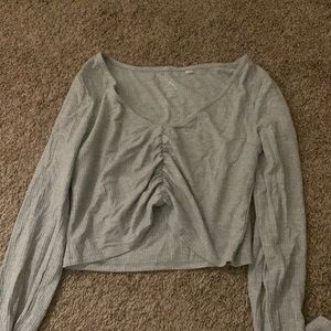 Grey pacsun crop top